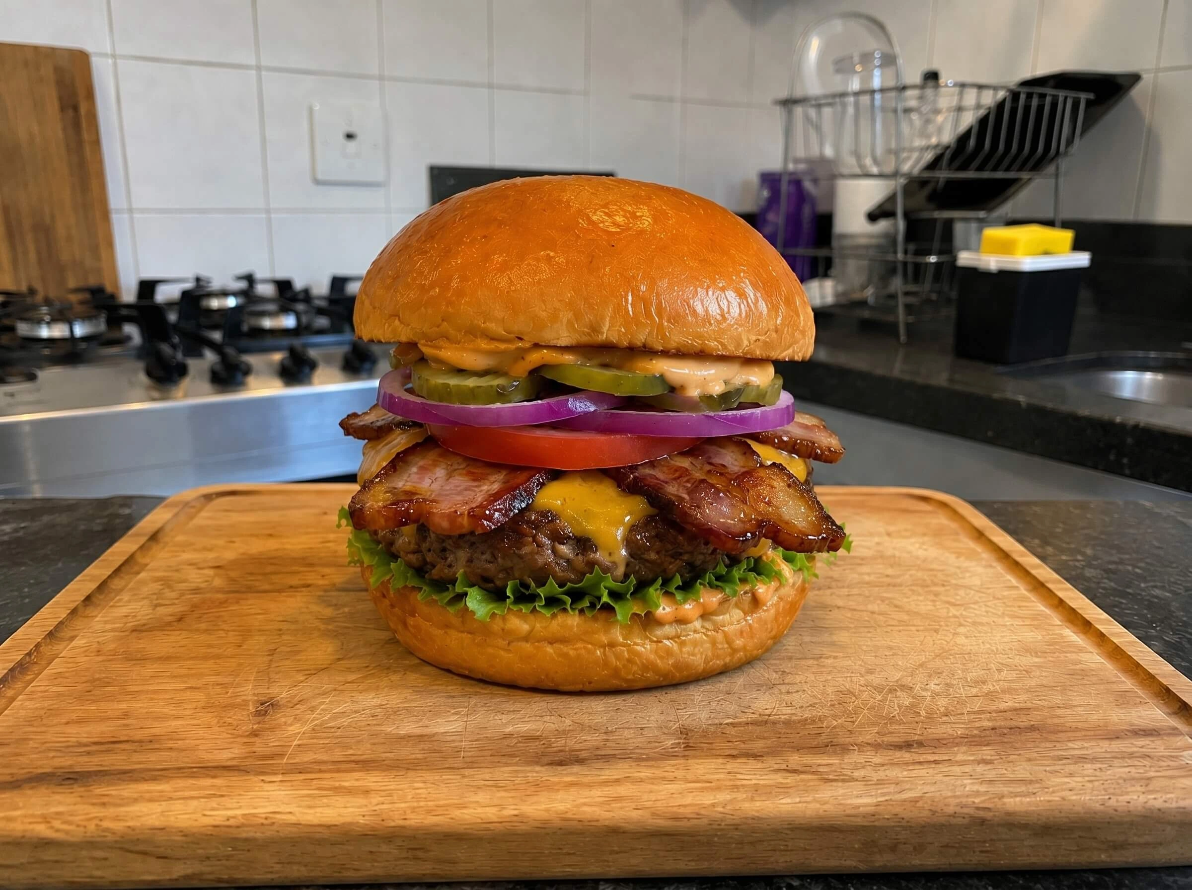 Burger bacon artesanal