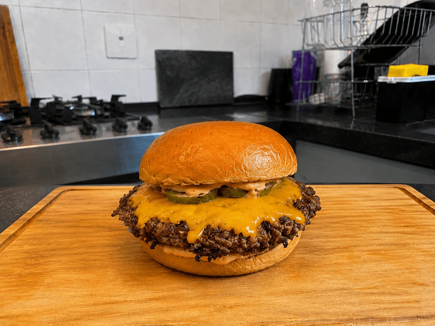 Smash cheddar crocante