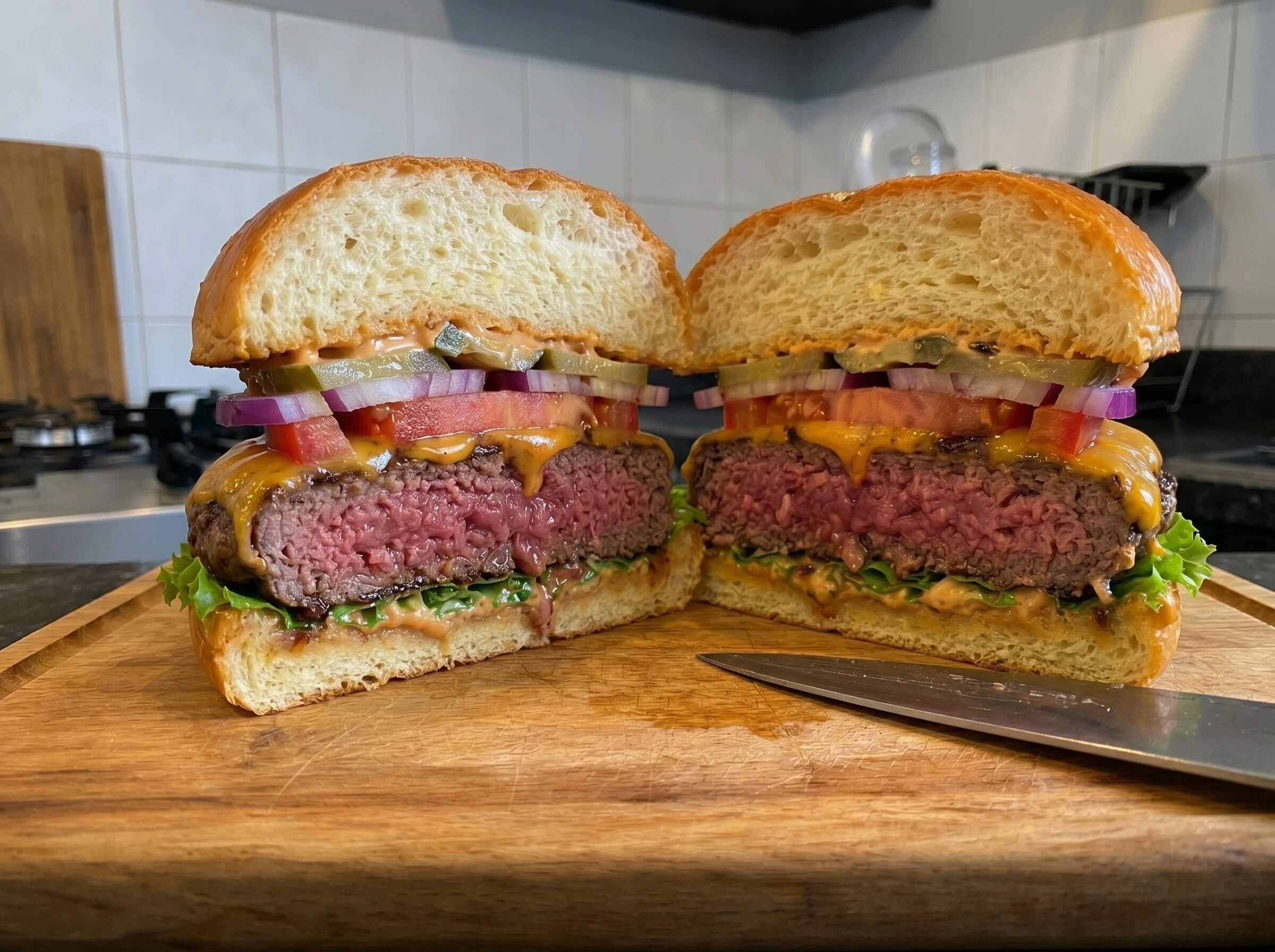 O segredo do burger suculento